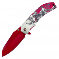 8" Joker Girl Pocket Knife