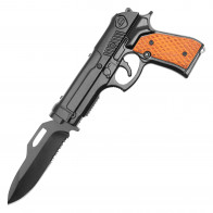 9” Spring Assisted (Sliding) Pistol Knife