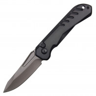 9" Black Auto Knife