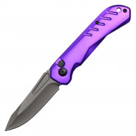 8"  Purple Push Button Knife