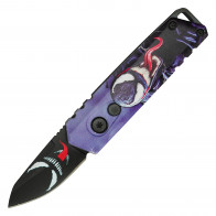 5" ATOMIC Villain Push Button Knife
