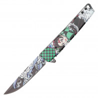 8" Manga Print Pocket Knife