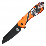 7.75" Orange Goku Pocket Knife