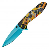7.75" Auto Robot Pocket Knife w/ 3.25" Blade