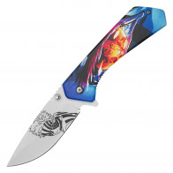 7.75" Assisted Open 3-D Printed Graphic Pocket Knife