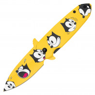 7.25" Assisted Open 3-D Printed Felix The Cat Graphic Pocket Knife