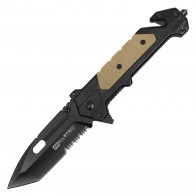 8" MilSpec Black Pocket Knife