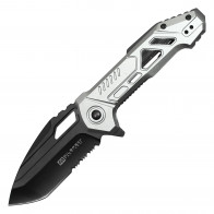 8"  MilSpec Tactical EDC Chrome Pocket Knife