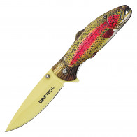 WARTECH - 7.25" Assisted Open 3-D Printed Rainbow Trout Pocket Knife
