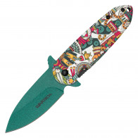 WARTECH - " Assisted Open 3-D Printed  Graphic Pocket Knife