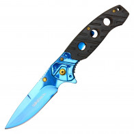 8" Wartech Black Wood Pocket Knife