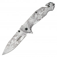 8.25" Wartech Frost Morpho Pocket Knife