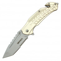 8" Tan Pocket Knife