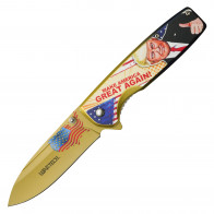 8" Gold MAGA Pocket Knife
