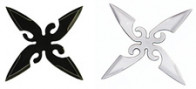 Black/Chrome Throwing Stars