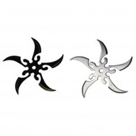 Black/Chrome Throwing Stars