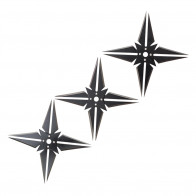 4-Point Throwing Star 3pc Set