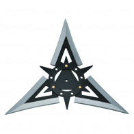Black On Chrome Throwing Star