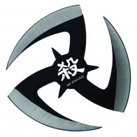 Chrome On Black Throwing Star