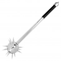 36" Medieval Silver Morning Star Mace
