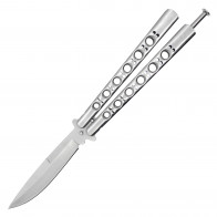 Chrome Butterfly Knife