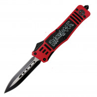 8.25" Atomic USA Auto OTF Red Mercenary Knife 