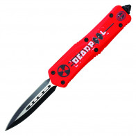 9" Automatic OTF ATOMIC Knife w/ Double Edge Blade (LIFETIME WARRANTY)