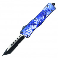 9" ATOMIC Auto OTF "Fat Man" w/ Blue Camo Handle