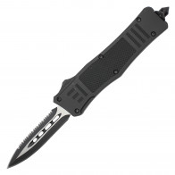 8.25" *ATOMIC Jr. Select Auto OTF "Fat Man" - Double Edge Dagger Blade