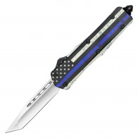 9" Thin Blue Line Atomic Select  Automatic OTF Knife 