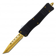 7" ATOMIC Mini Select Auto OTF "Fat Man" - Gold Tanto Blade