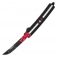 8.25" Anime Inspired Sasuke Naruto Katana OTF Knife