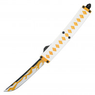 8.25" Anime Inspired Zenitsu Nichirin Blade Katana OTF Knife