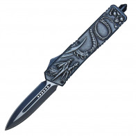 Atomic OTF | 9" Dual Edge w/ Dragon handle (Stonewashed)