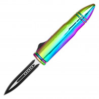 8.75" Atomic Dual Action .50 Cal OTF Knife w/ Double Edge Blade