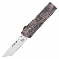 7.75" UltraLite Atomic USA Desert Cobra Snake Camo OTF Auto D2 Steel Tanto Blade w/ Kydex Gift Box