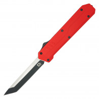 8.5" UltraLite Atomic USA Series 2 Ruby Red OTF Auto D2 Steel Tanto Blade w/ Kydex Gift Box