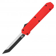 8.5" UltraLite Atomic USA Series 2 Ruby Red OTF Auto D2 Steel Tanto Blade w/ Kydex Gift Box