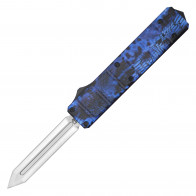 8.5" UltraLite Atomic USA Series 3 Blue Cobra Snake Camo OTF Auto D2 Steel Gladius Double Edge Blade w/ Kydex Gift Box