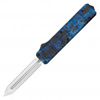 8.5" UltraLite Atomic USA Series 3 Blue Cobra Snake Camo OTF Auto D2 Steel Gladius Double Edge Blade w/ Kydex Gift Box