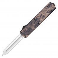 7.75" UltraLite Atomic USA Series 3 Desert Cobra Snake Camo OTF Auto D2 Steel Tanto Blade w/ Kydex Gift Box