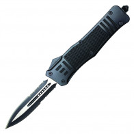 9.5" ATOMIC OTF / Double Edge Serrated Blade 