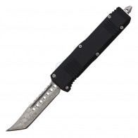 7" Atomic Junior Dual Action Etched Damascus OTF Knife