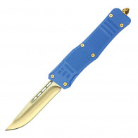 9.4" Atomic Select Gold Titanium Dual Action Automatic OTF Knife