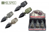 12 Piece Assorted Colors Water Canteen Pocket Knives With Display Case