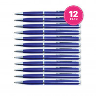 5.5" Blue Hidden Blade Pen (12-Pack)