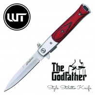 8.5" Spring Assisted Stiletto w/ Pakkawood Handle