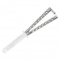 9" Chrome Butterfly Comb