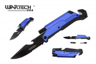 8.5" Spring Assisted Pocket Knife w/ Multi-Tools