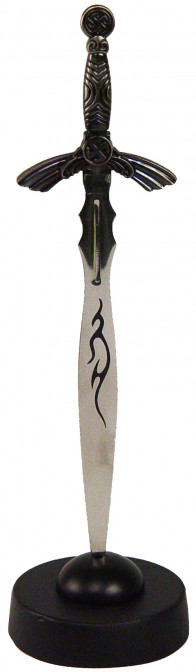 7.5 in. LETTER OPENER 5 in. SILVER BLADE & HANDLE WITH STAND